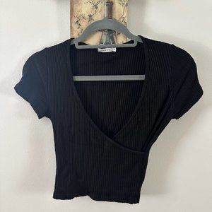 Black Crop Top - Small